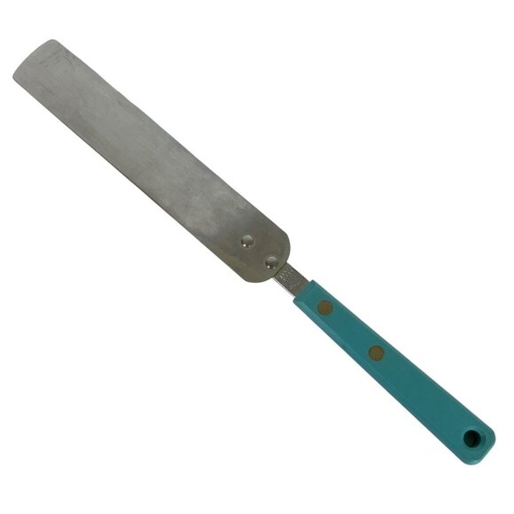 Vintage Ekco Forge Stainless Steel Icing Spreader With Teal Handle Made in USA - Picture 1 of 4